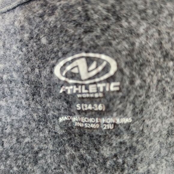 Dark Gray Athletic Works Zip Up Hoodie (S 34-36) - Picture 3 of 3